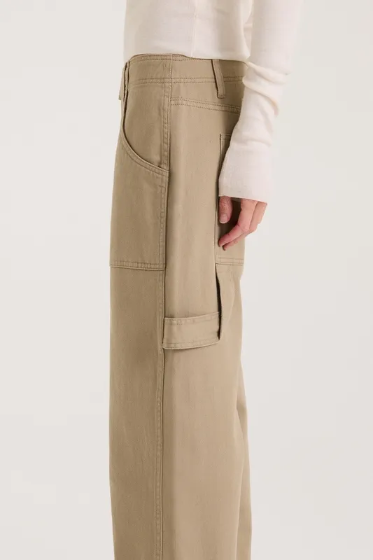 Cotton Low-Rise Cargo Pants