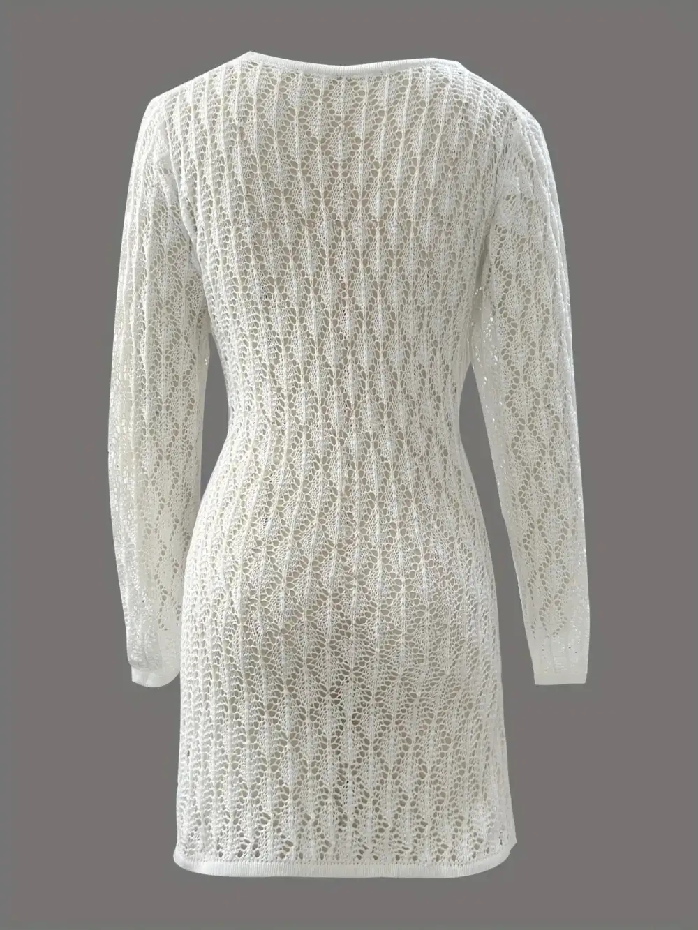 Finish Knit Long Sleeve Sweater Dress
