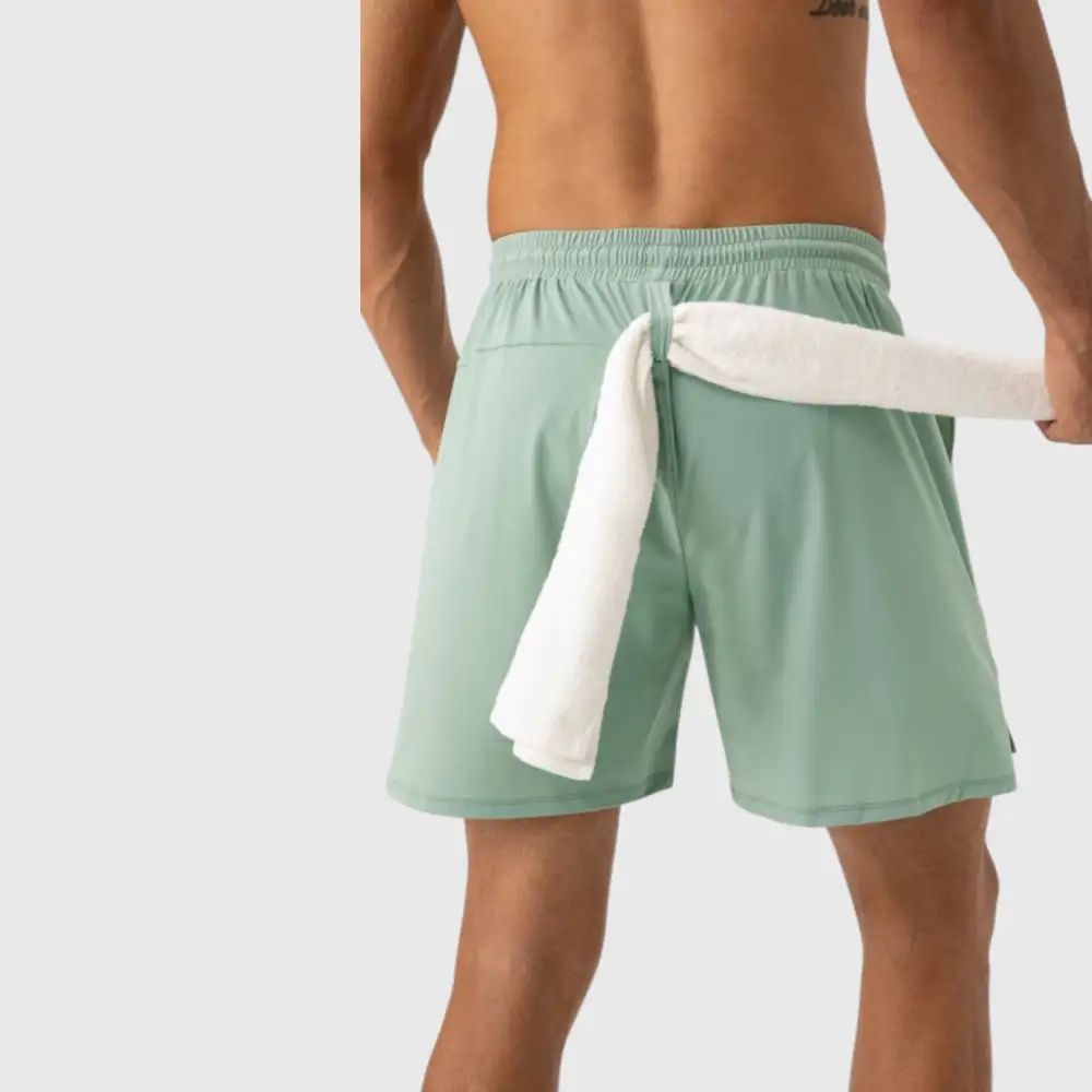 Drawstring Elastic-Waist Quick-Dry Lightweight Men's Athletic Shorts