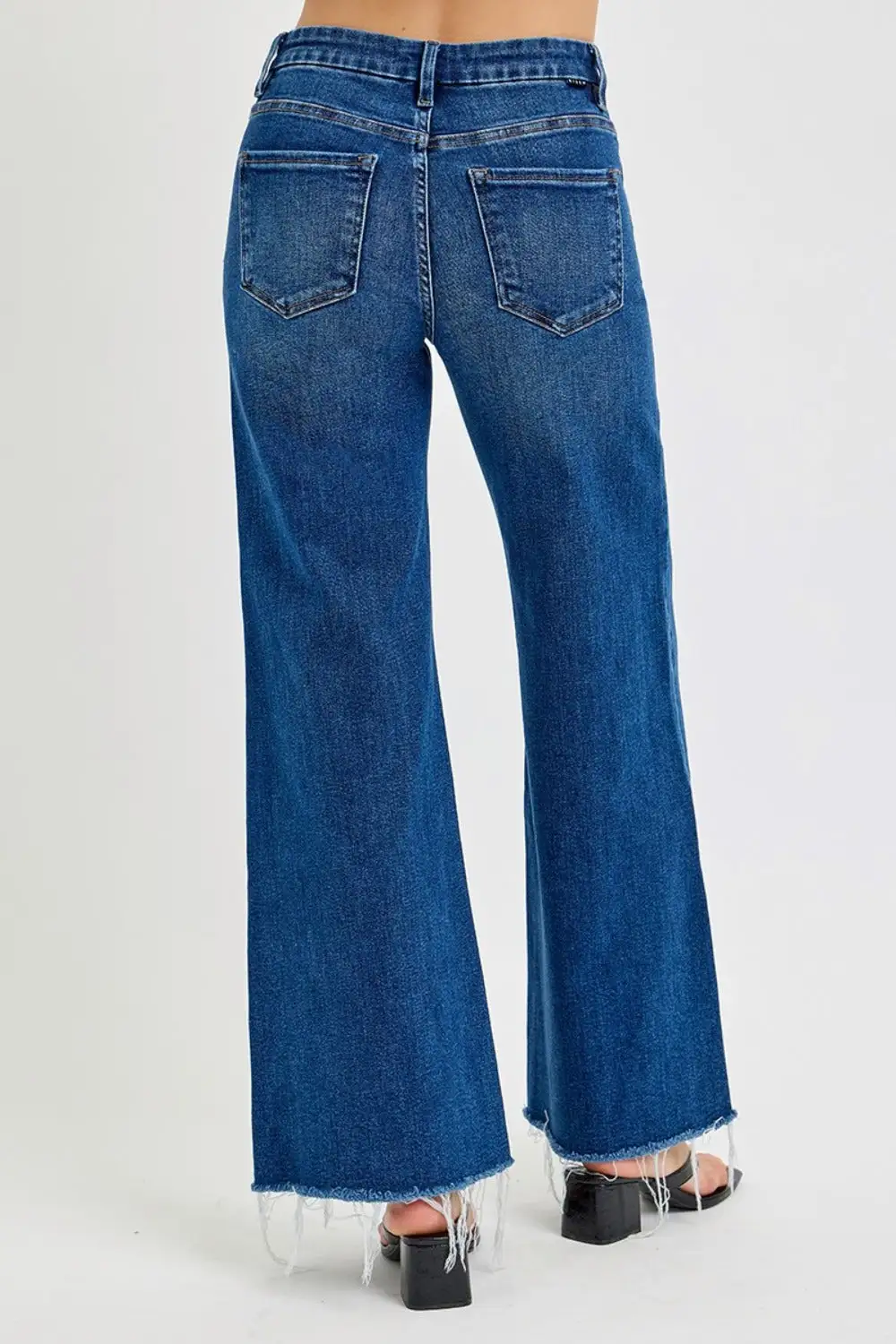 Clean Pleated Denim Jeans