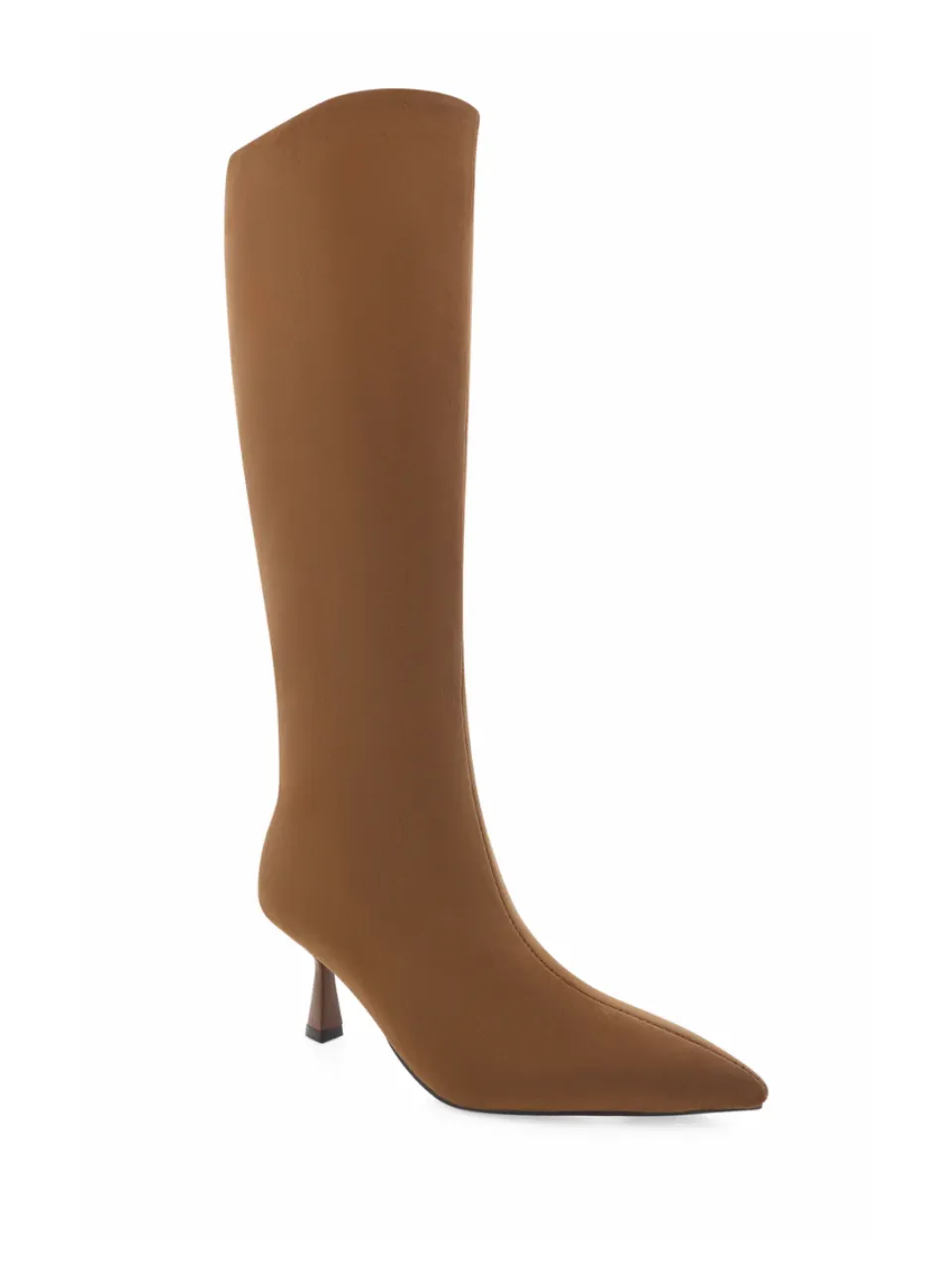 Faux-Suede Suede Pointed-Toe Ankle Boots