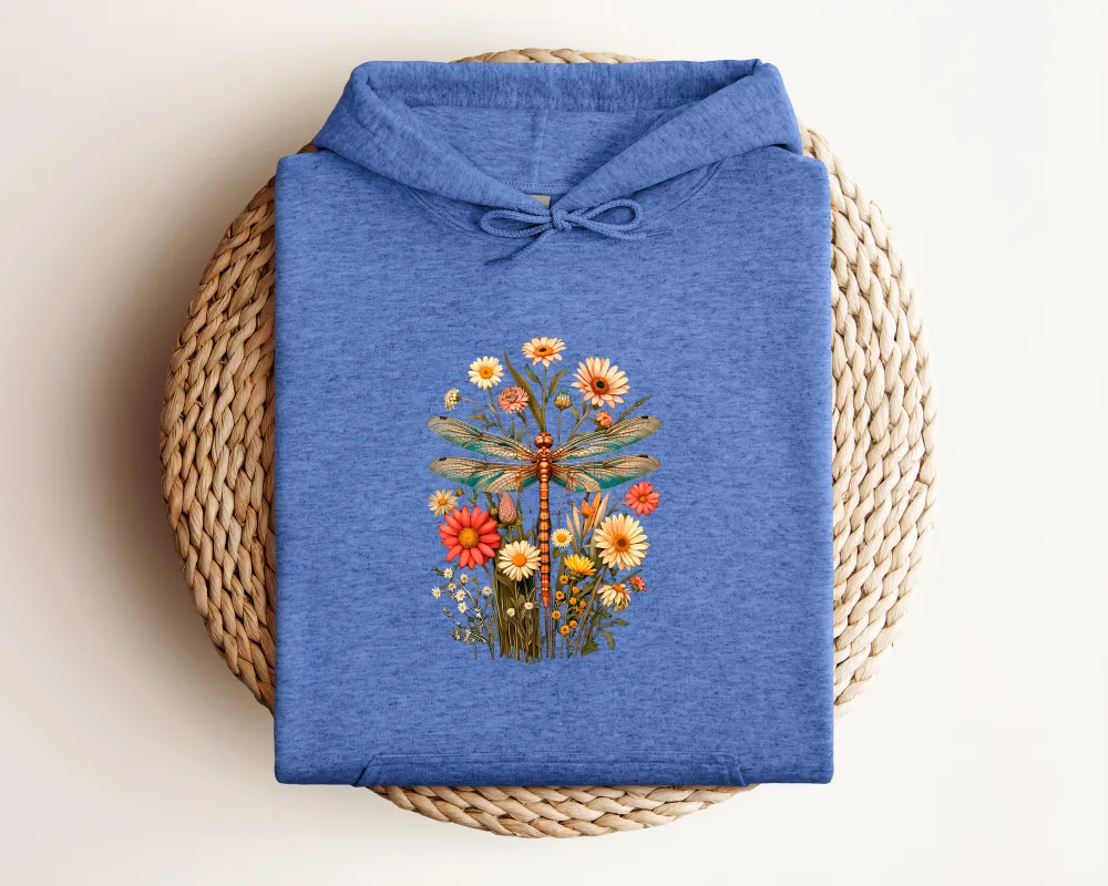 Dragonfly Graphic Pullover Hoodie
