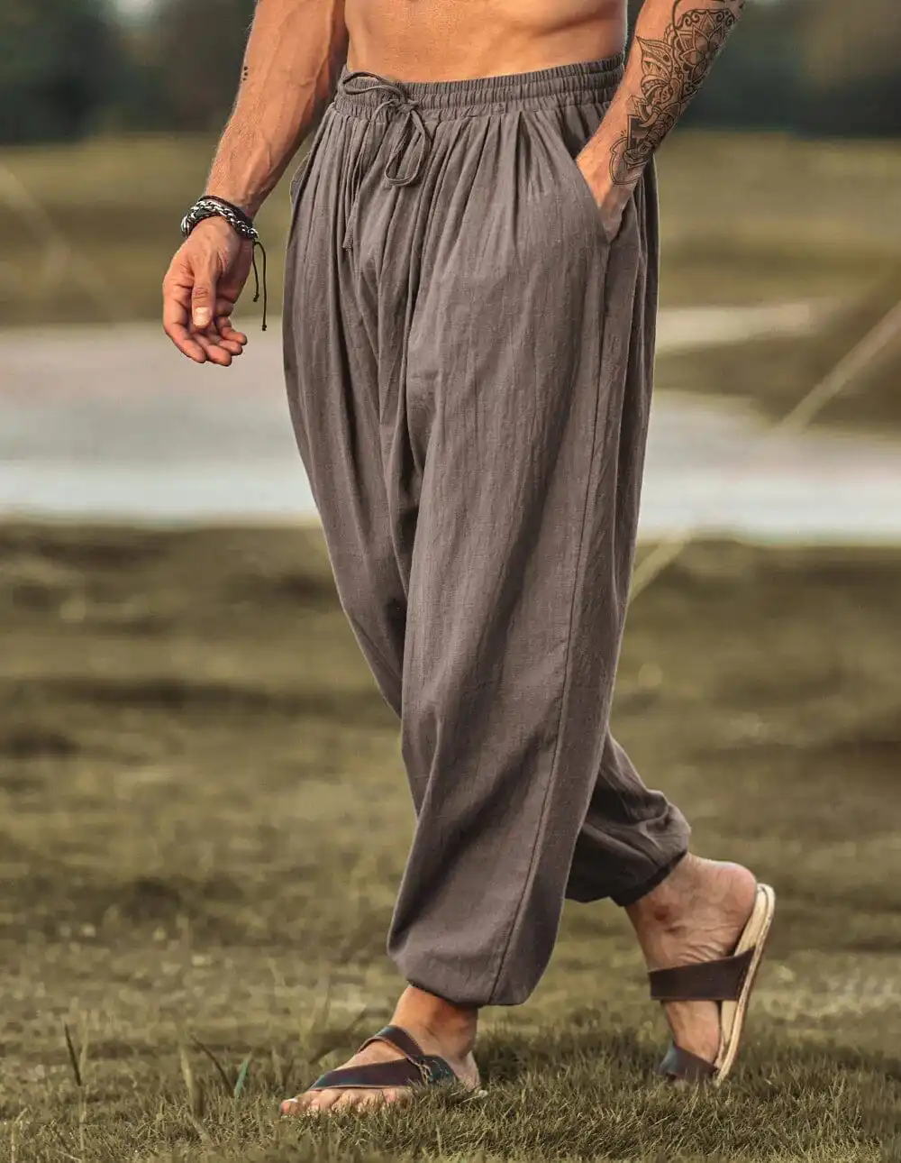 Loose Fit Linen Pants