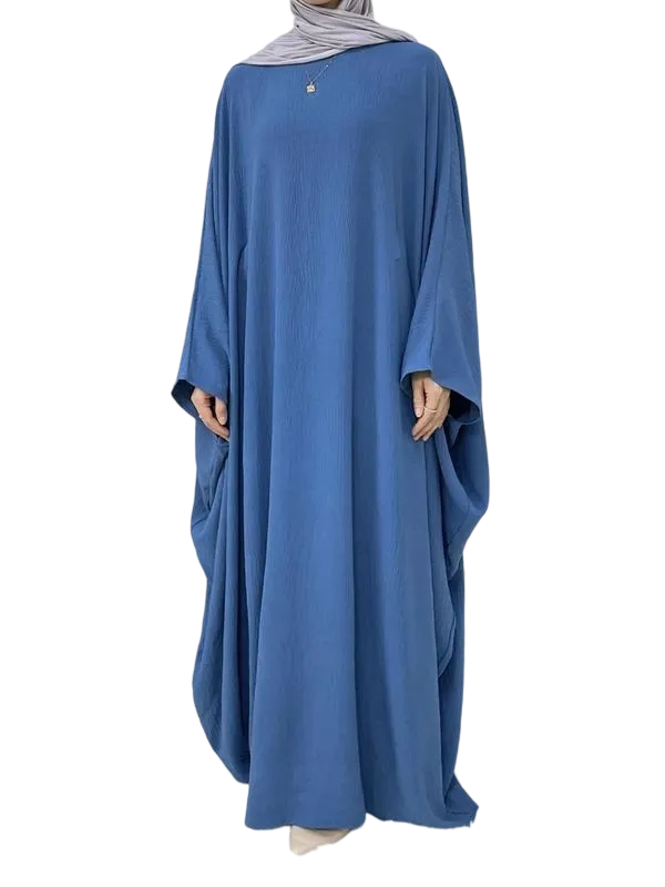 Women's Solid Color Maxi Abaya, Modesty Round Neck Long Sleeve Dress for Daily Wear, Ladies Muslim Islamic Clothing for All Seasons, Dresses for Women, Loose Abayas