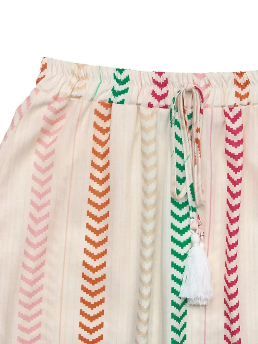 Refined Printed Frill Skirt