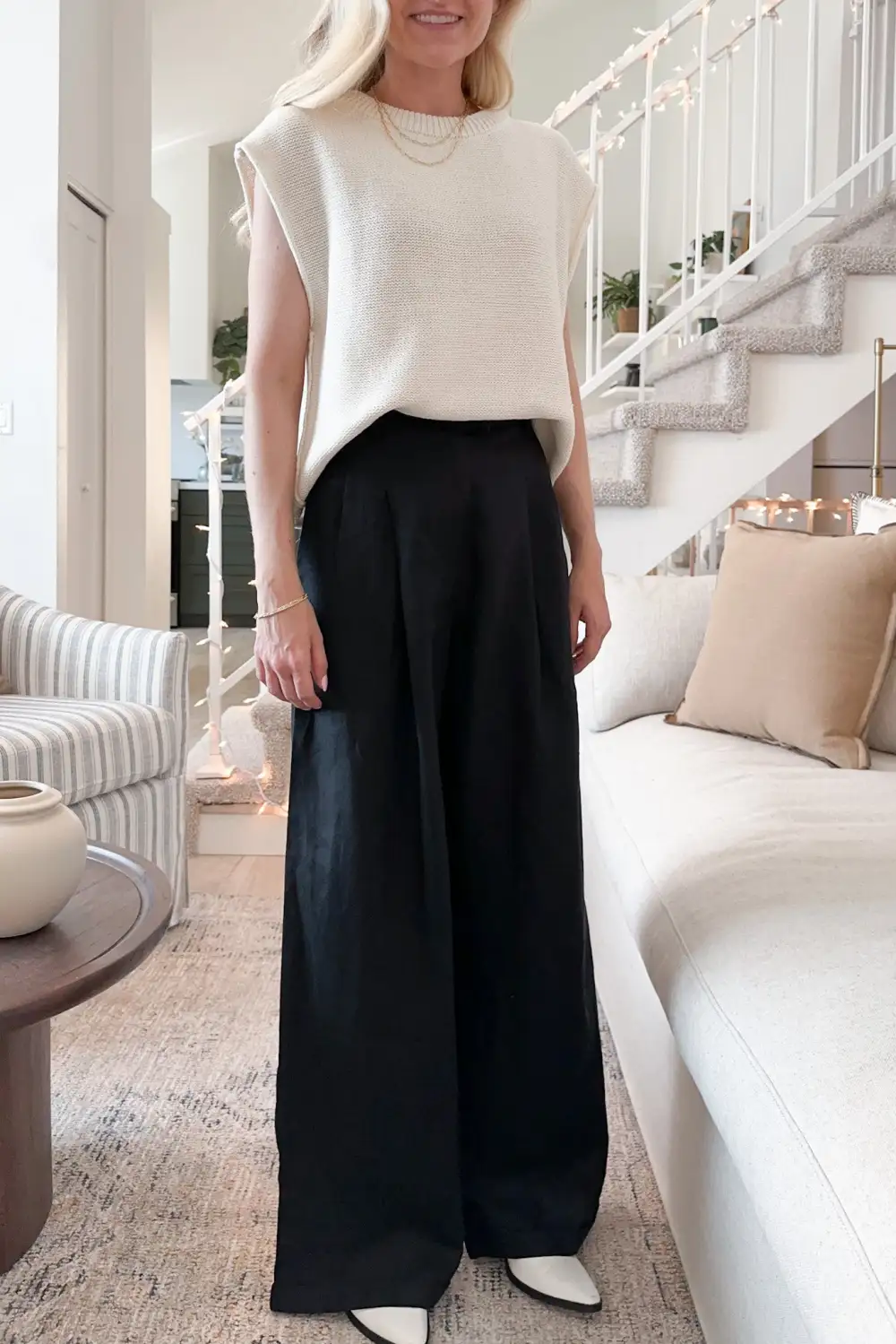 Soft Linen Blend Trousers