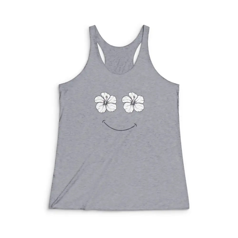 Smiling Hibiscus Racerback Tank