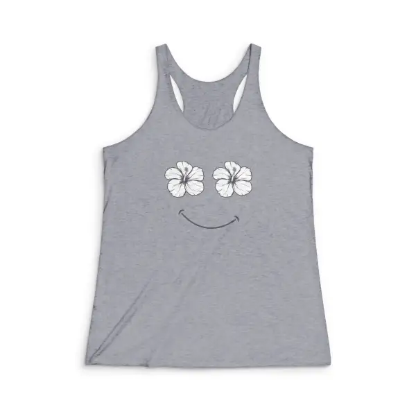 Smiling Hibiscus Racerback Tank