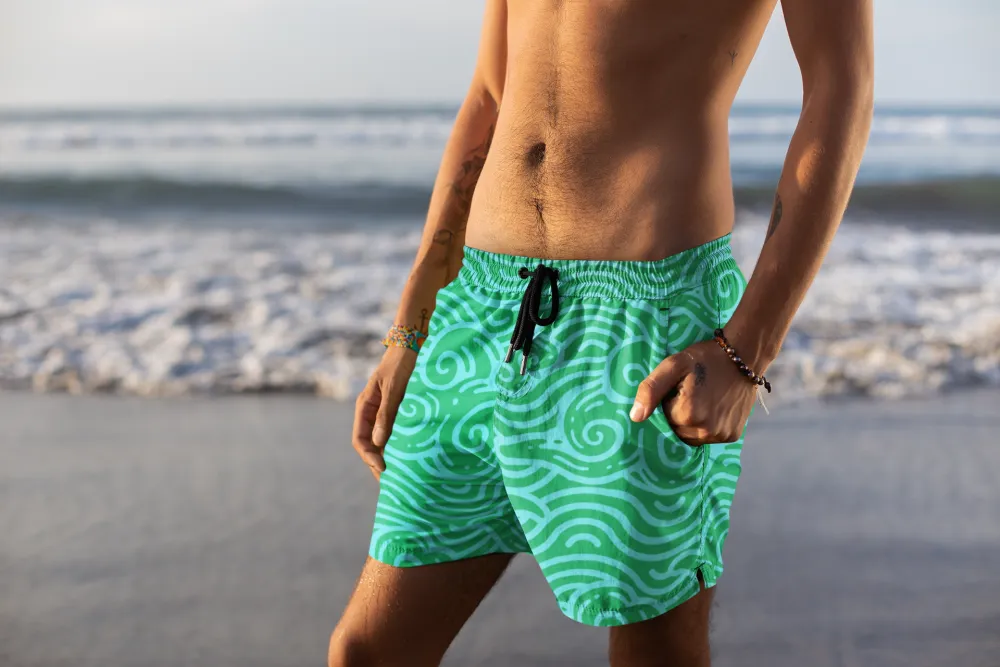 Green Swirlies Men S