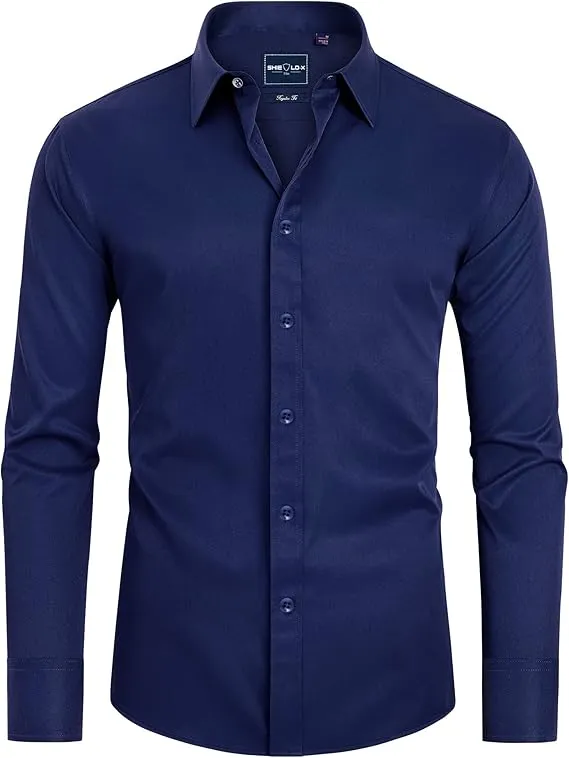 Men's Formal Long-sleeved Button-down Shirt