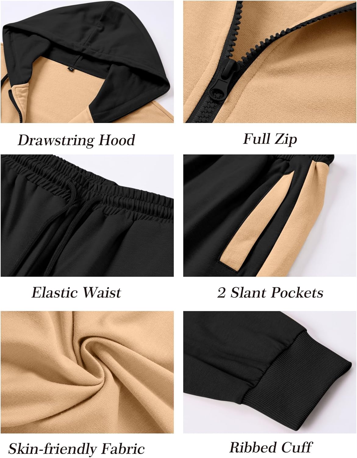 💥 6-Pack Men’s Activewear Sets | Only $24.9 | Men's Tracksuit 2 Piece Full Zip Set