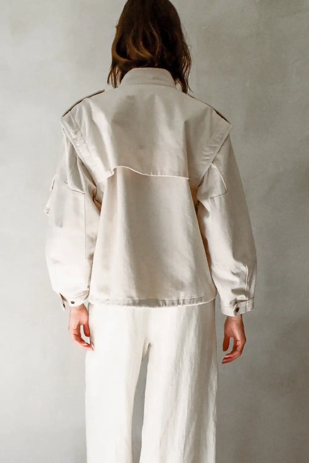 Simple Cut Relaxed Soft Jacket