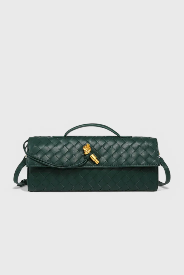 Panel Front Clutch Bag