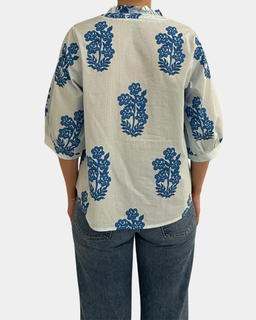 Floral Button Front Top