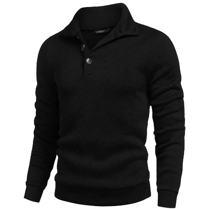 🧶 Men's Fitted Long Sleeve Pullover Sweater