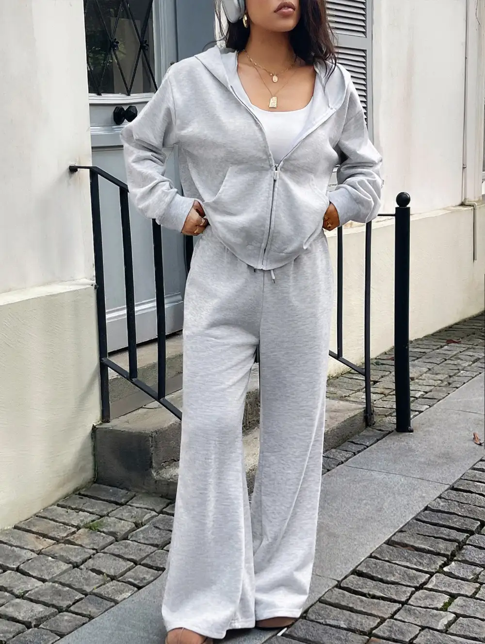 Sports Hoodie Jacket and Pants Set