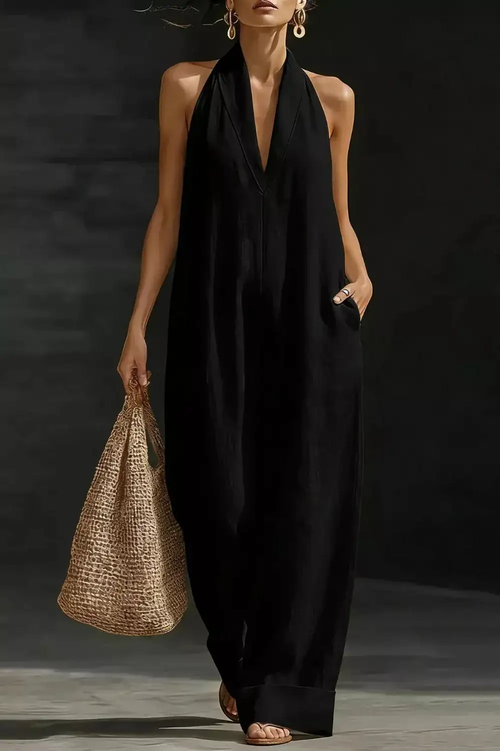 Sleeveless Wide Leg Everyday Jumpsuit