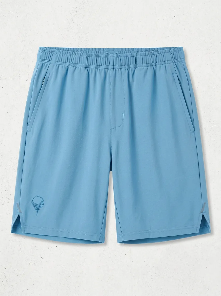 Clubhouse Golf-Ball Ball-On-Tee Golf Athletic Shorts