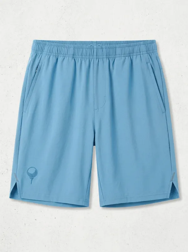 Clubhouse Golf-Ball Ball-On-Tee Golf Athletic Shorts
