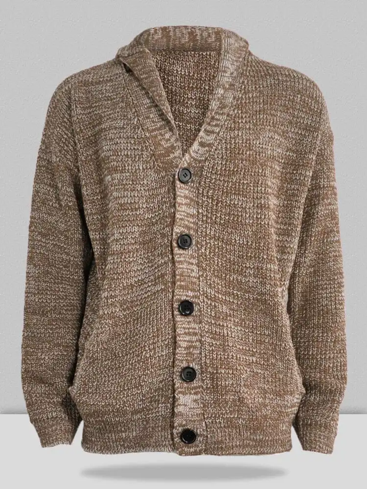 Solid Color Long Sleeve Slim Fit Knit Sweater Jacket
