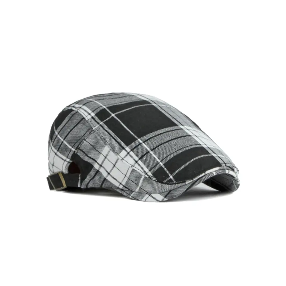 Plaid Golf Newsboy Cap