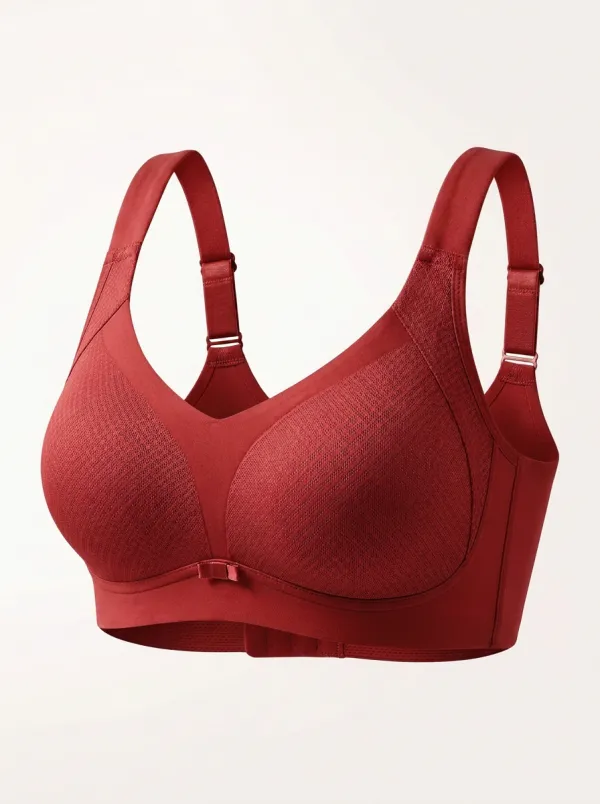 Women's Full-Coverage Seamless Bow-Detail Wide-Strap Bra