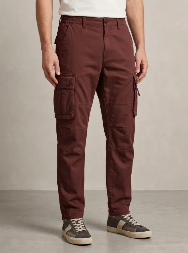 Men's Olive Green Multi-Pocket Tactical Cargo Pants