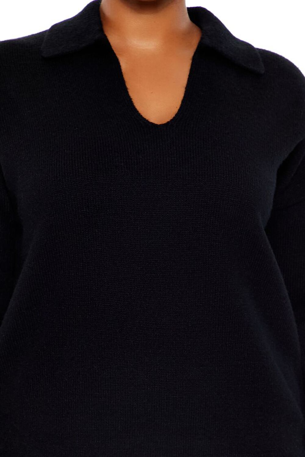 Plus Size Combo Sweater Dress