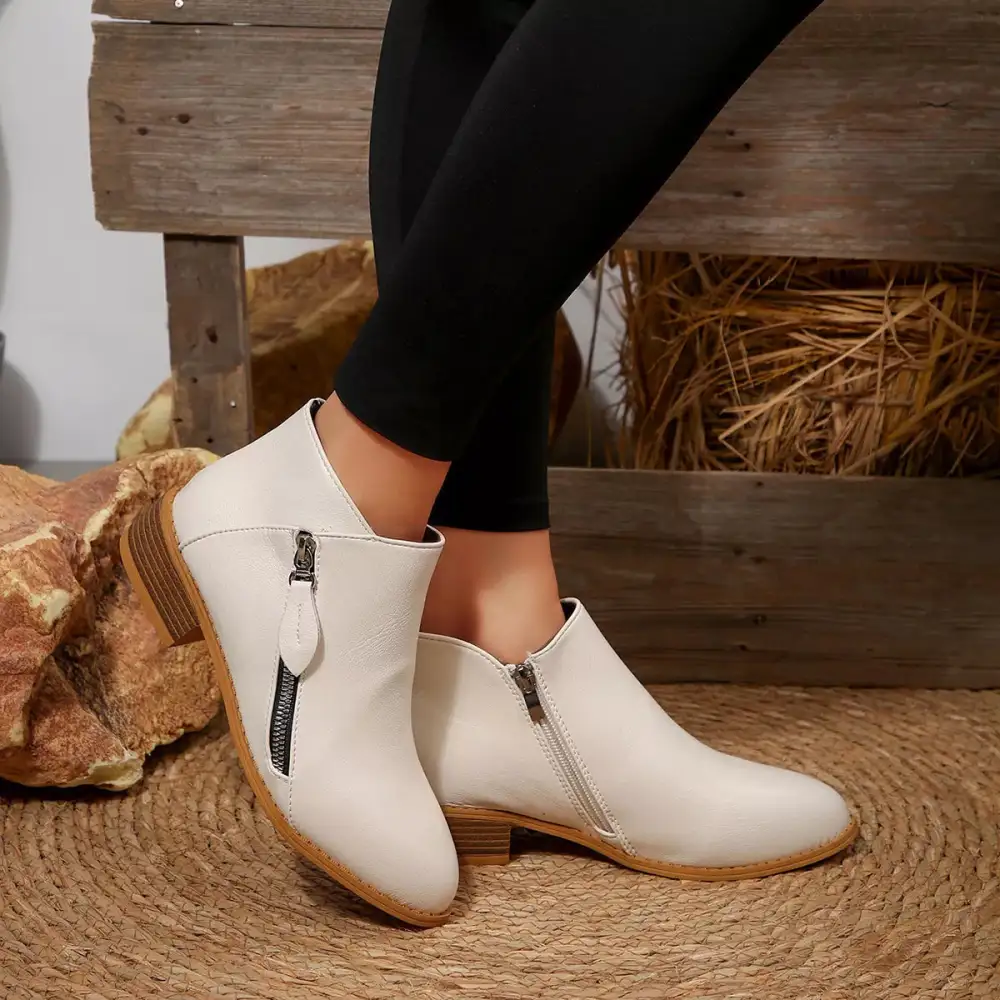 Block Heels Ankle Boots
