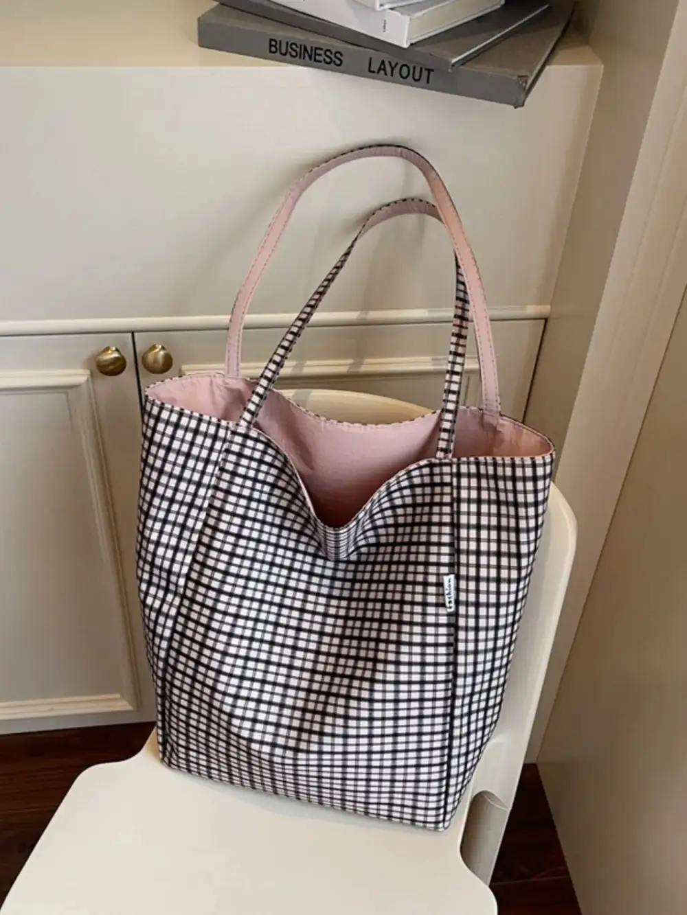 Plaid Tote Bag