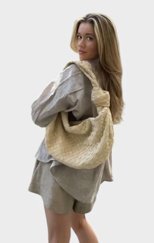 Boxy Suede Handbag