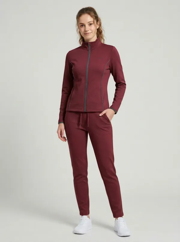 Women's Dusty Lavender Zip-Up Zip-Up Jacket & Jogger Set