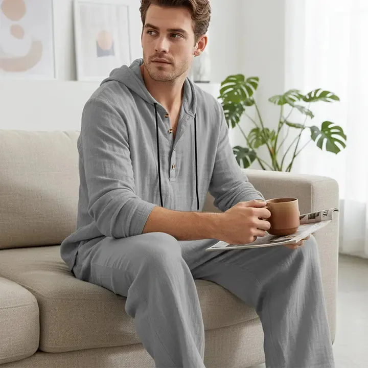 Men’s Hoodie & Jogger Set Casual Loungewear 2-Piece Set