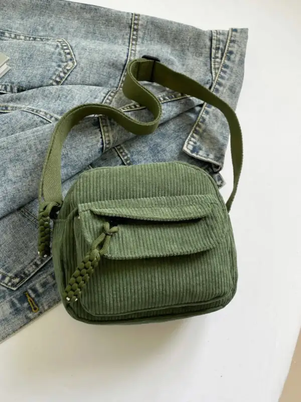 Corduroy Crossbody Bag