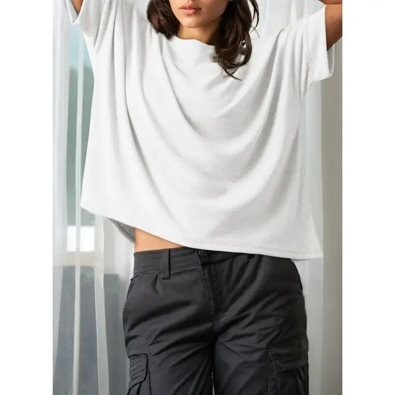 🔥Women's Tops For Women 2026 Loose Oversized Basic Tee Comfortable Soft Fabric Flattering Fit