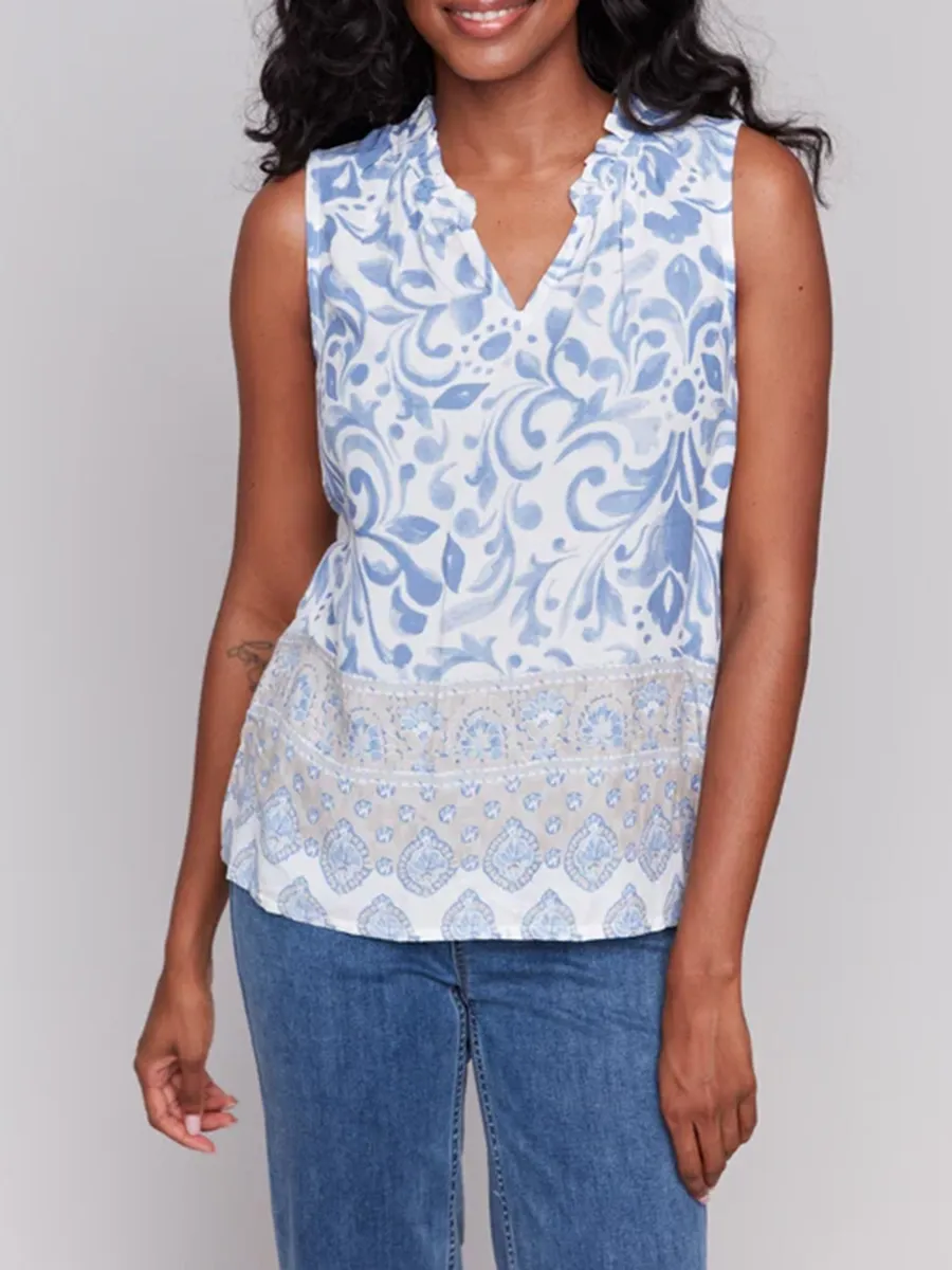 Soft And Comfortable Retro Pattern Women's Vest
