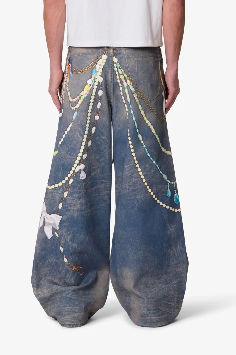 Chain Printed Jeans