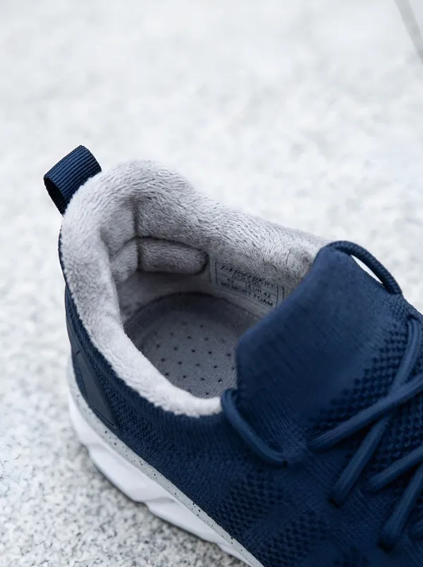 Men's Speckled Sole Mesh Athletic Sneakers