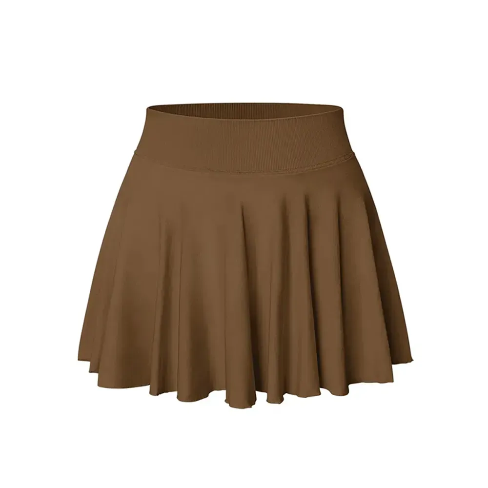 Women's Flowy Stretchy Flared Casual Mini Skirt