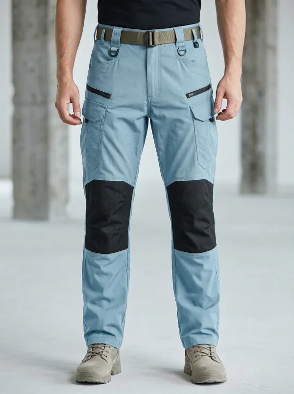 Relaxed Multi-Pocket Reinforced Knee Cargo Utility Look Unisex Tactical Cargo Pants