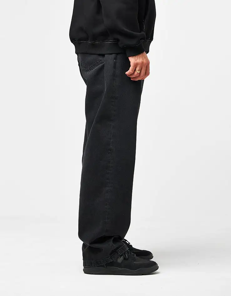 Casual Stone Washed Baggy Denim Jeans