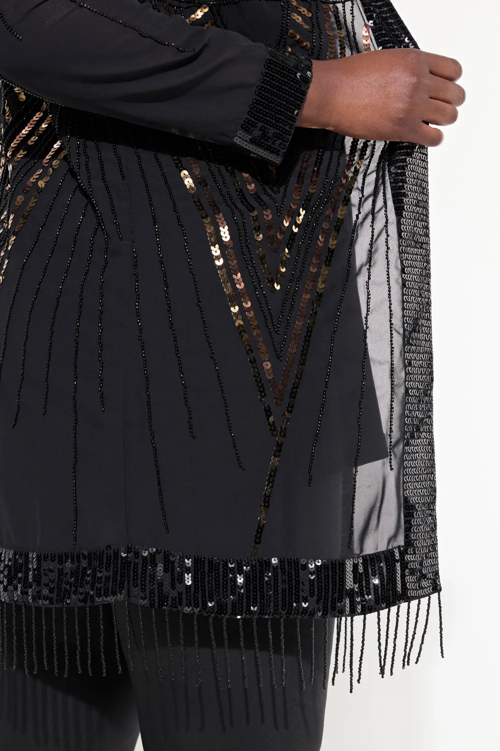 Long Sleeved Jacket With Tassel