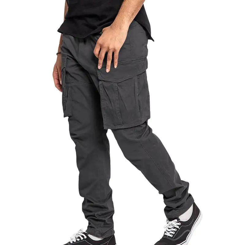 Men's Utilitarian Cargo Pants Pockets Leg