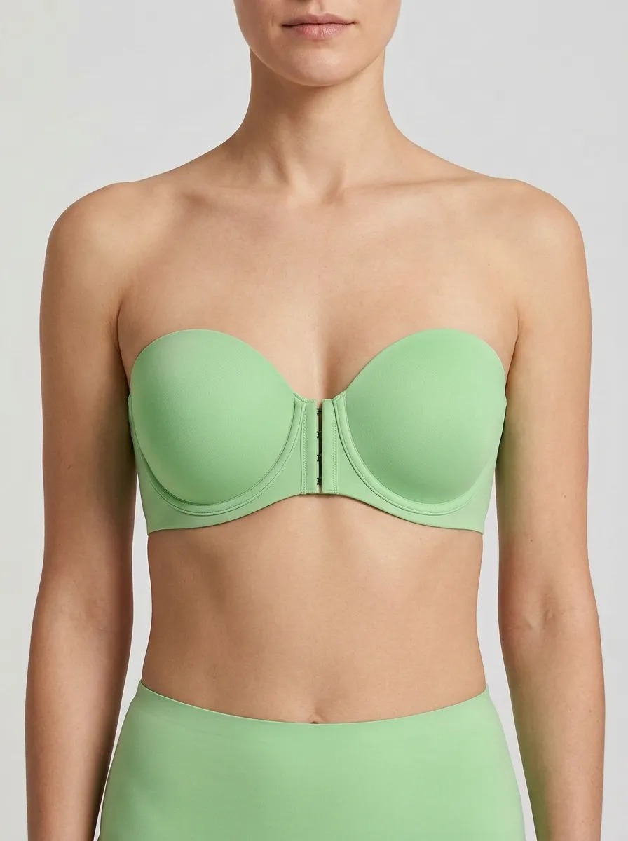 Women's Underwire Clean-Edge Front-Closure Strapless Bra