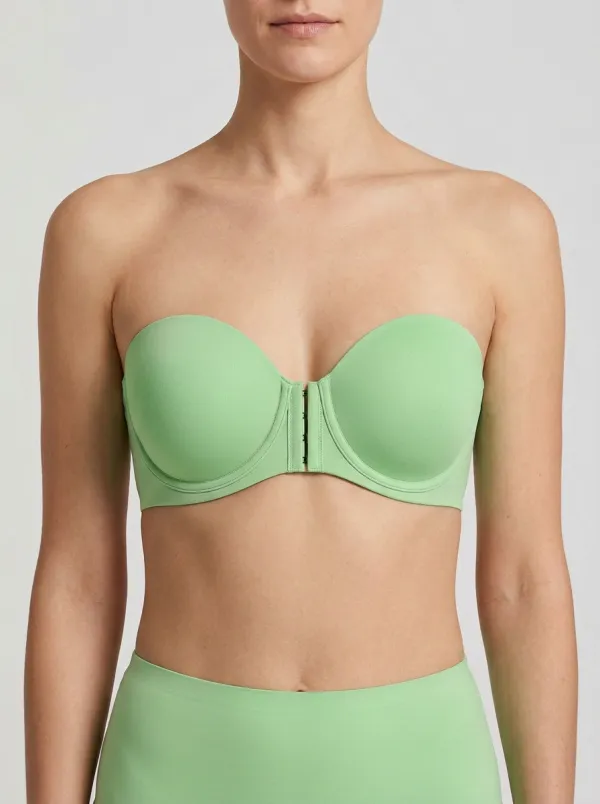Women's Underwire Clean-Edge Front-Closure Strapless Bra