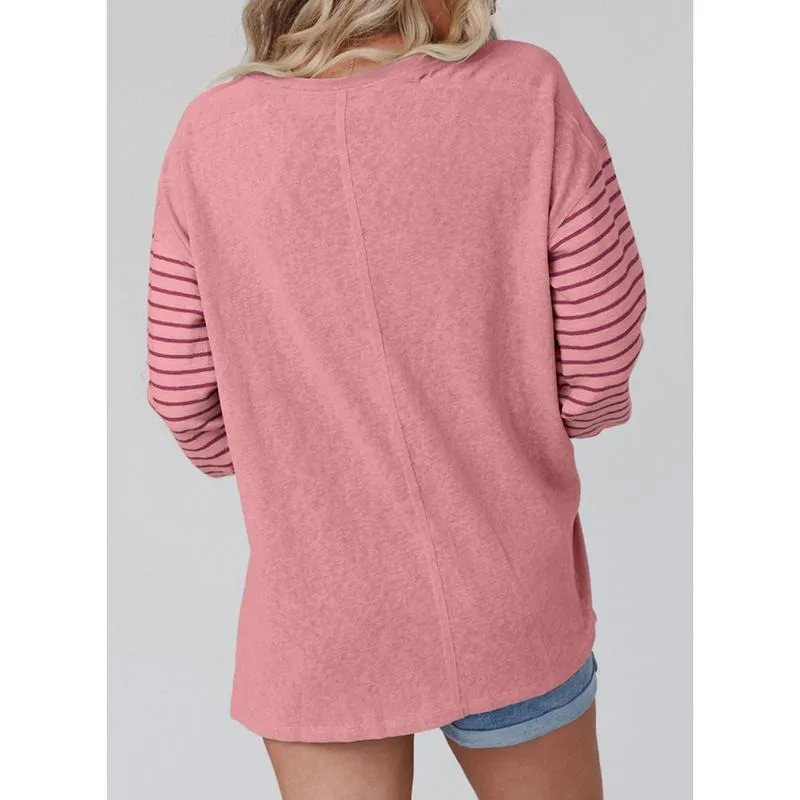 Womens Casual Color Block Shirts