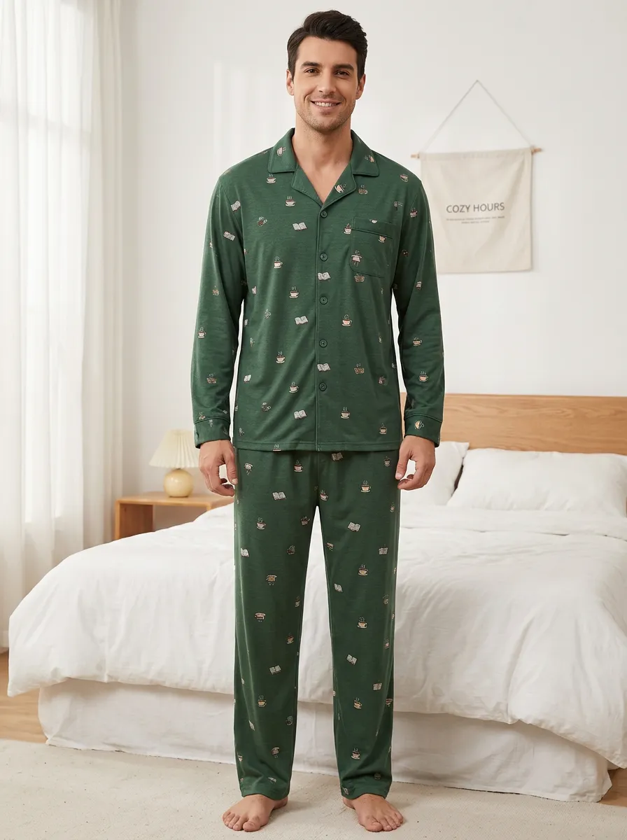 Refined Look Classic Men's Pajama Set