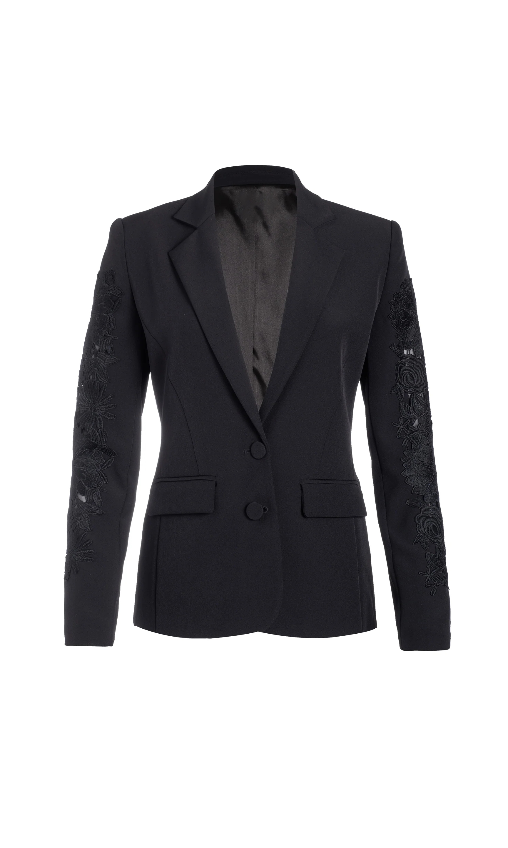 Black Lace Combo Blazer