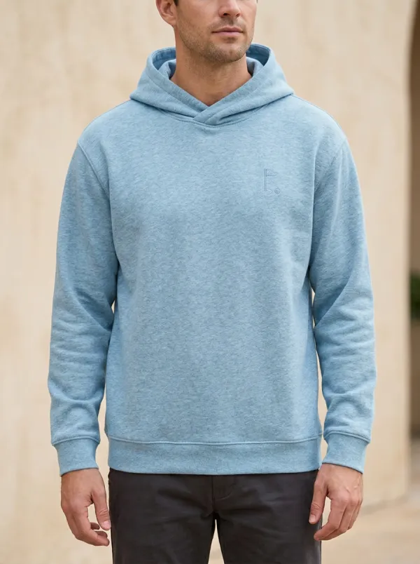 Flag-Motif Embroidered Golf Casual Hoodie