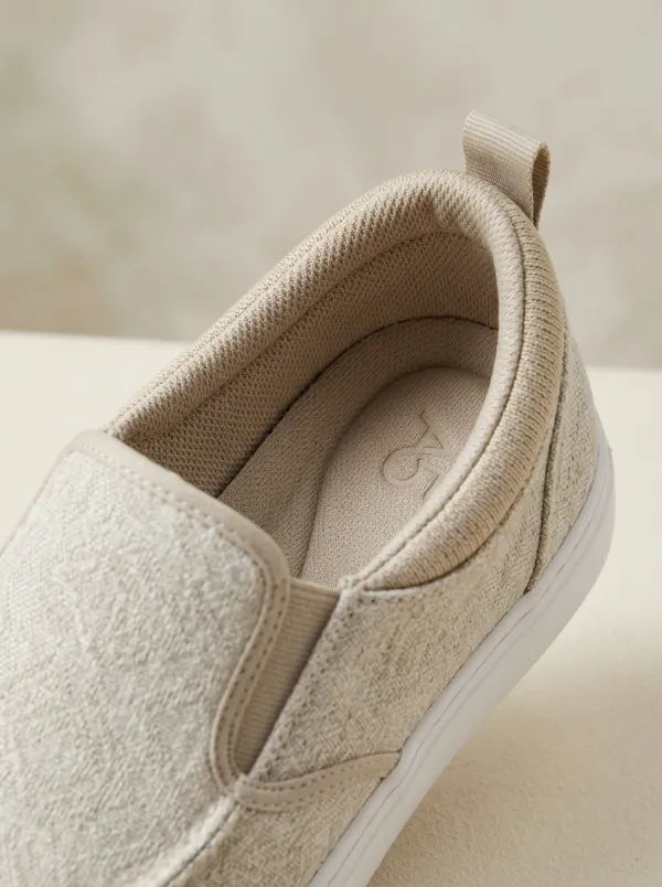 Casual Textured Unisex Elastic Canvas Shoes